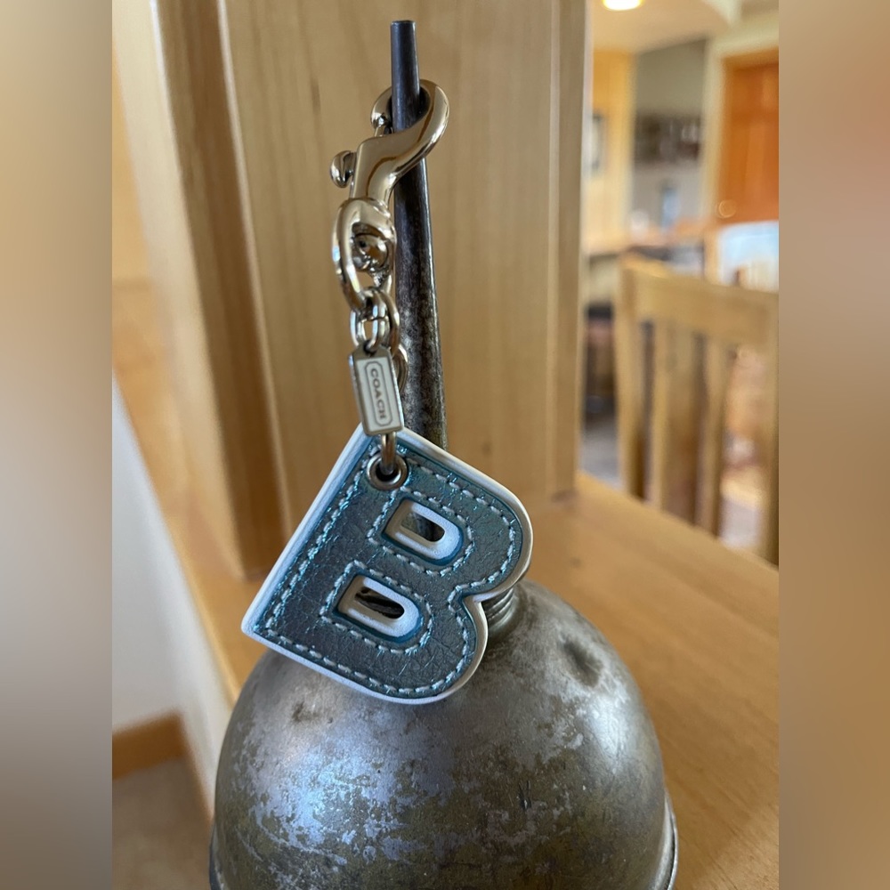 Coach Letter “B” Bag Charm, Keychain, Fob.